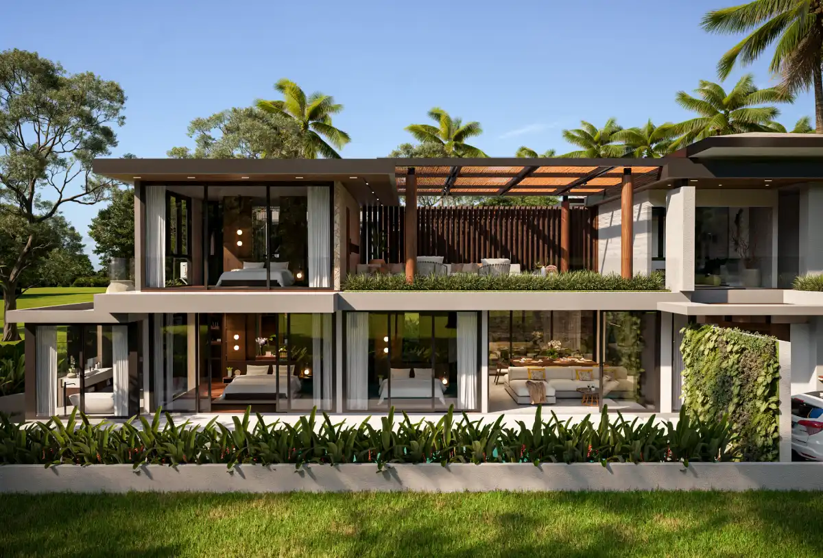 Facade View - Aarna Villas by Lumbung Architect